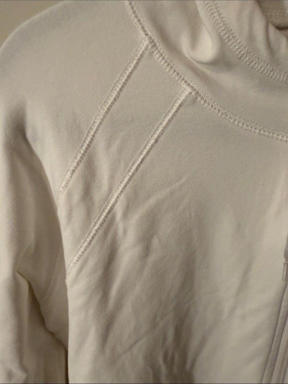 Jones New York Sport White Zip Hoodie with Silver Hardware XL - Picture 7 of 8